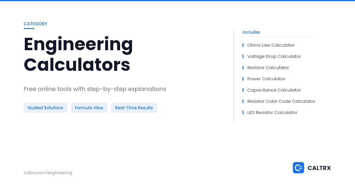 Engineering Calculators | CALTRX
